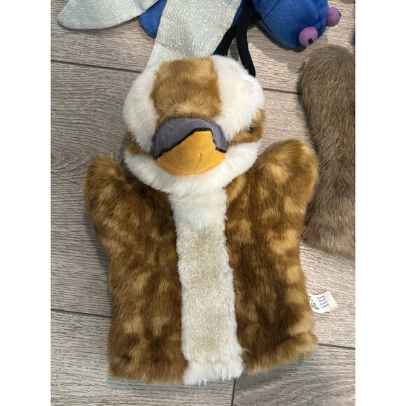 Vintage Hand Puppets Varied Brands Animals Dragonfly Gopher Duck - Picture 2 of 14
